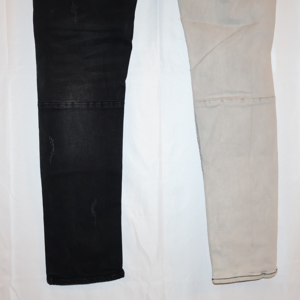 Fashion Nova Two-tone Distressed Skinny Jeans - Picture 5 of 8